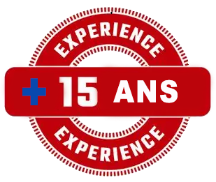 +15 ans d’expérience